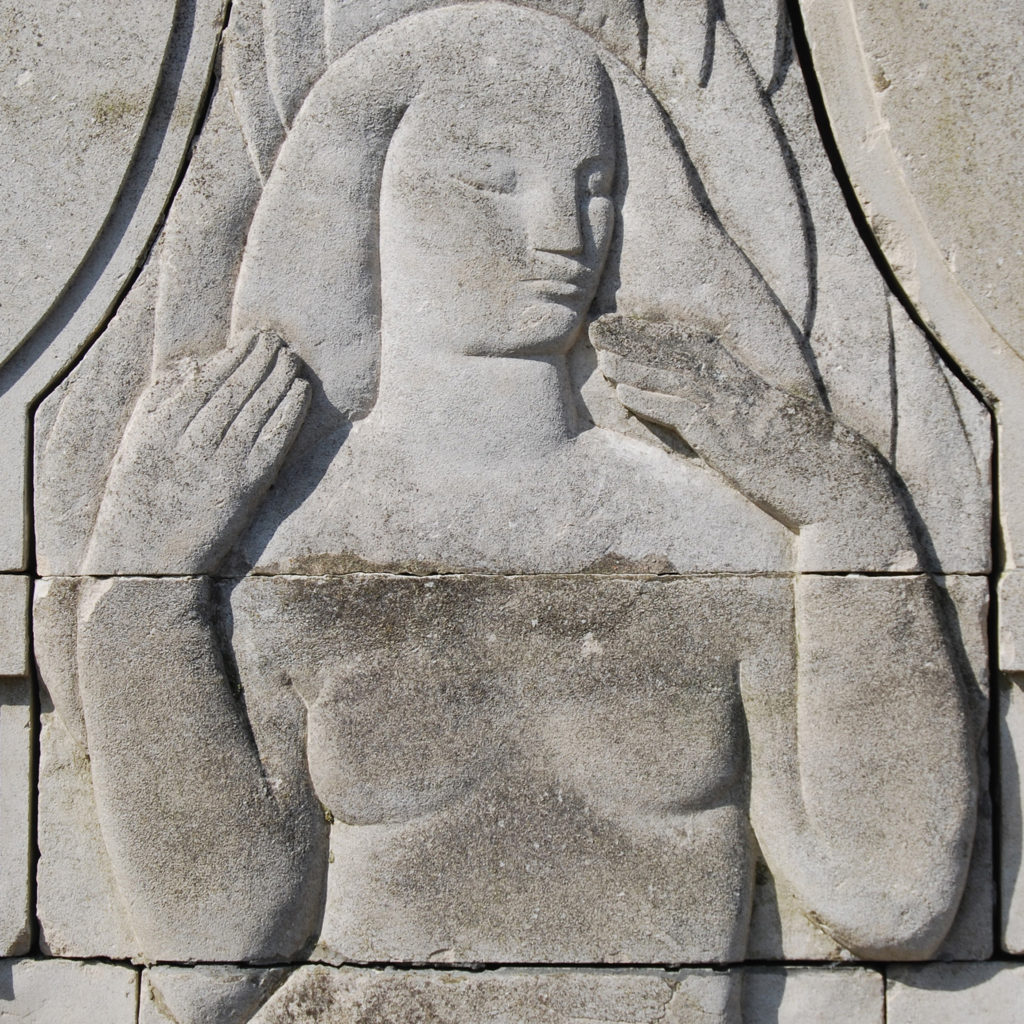 Art Deco Stone Fountain