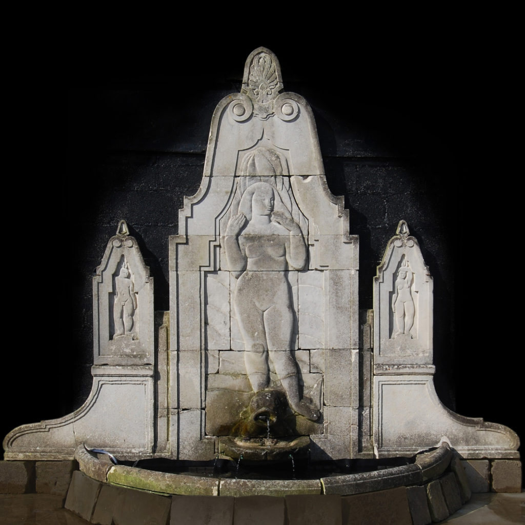 Art Deco Stone Fountain