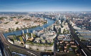 Aerial Shot of Nine Elms