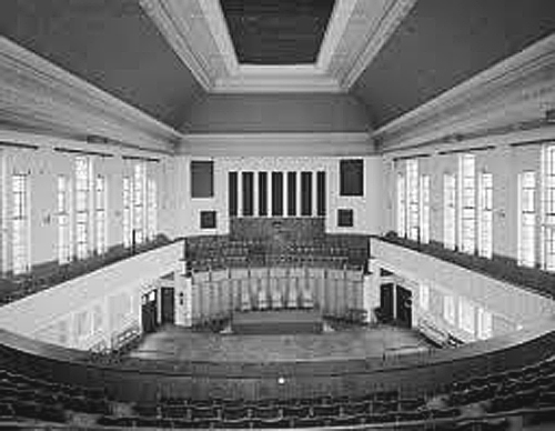 Archway Methodist Hall View from Cinema Seats