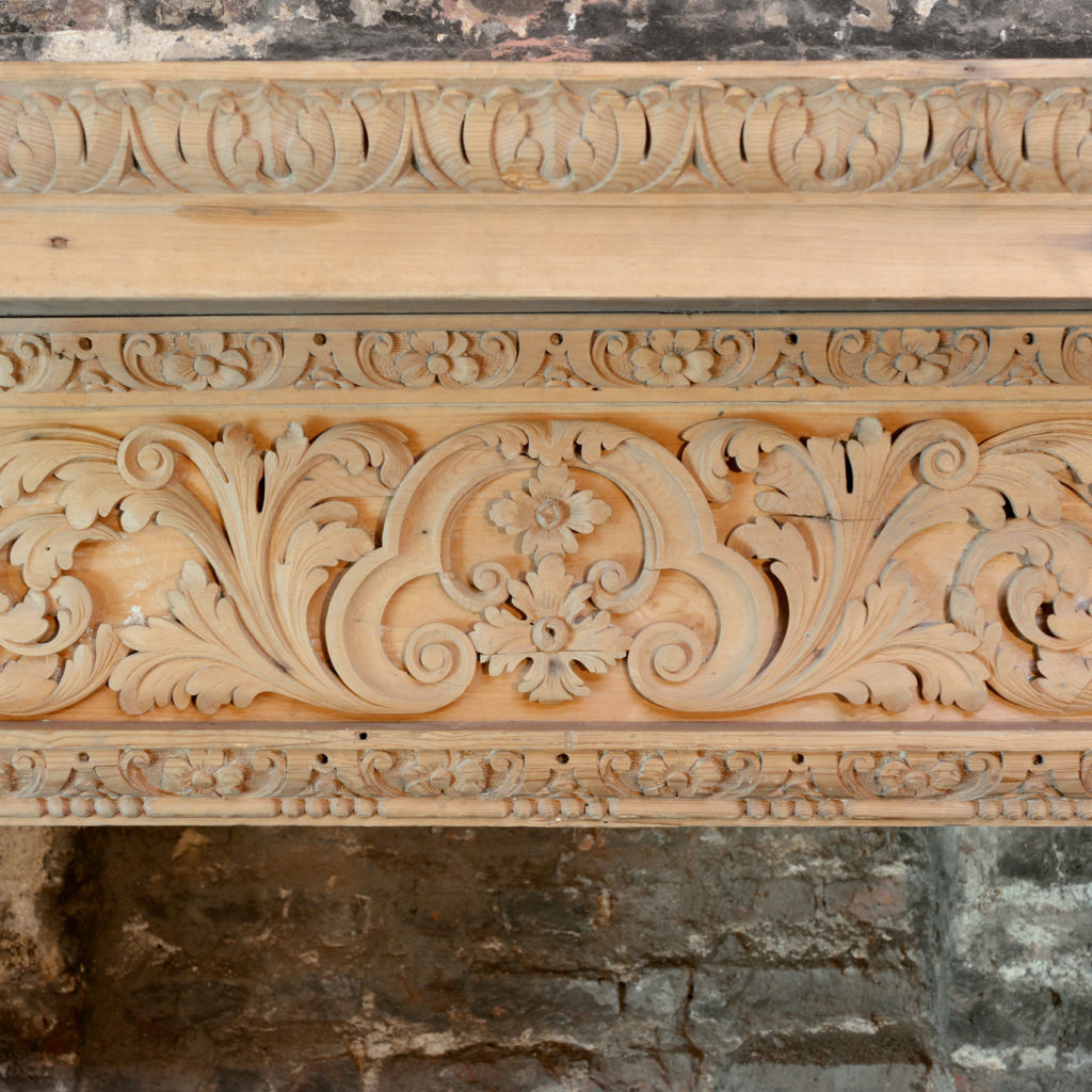 A George III carved fire surround,-90693