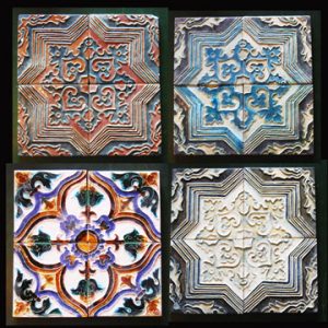 6" Bodart Delft Tiles (16 shown)