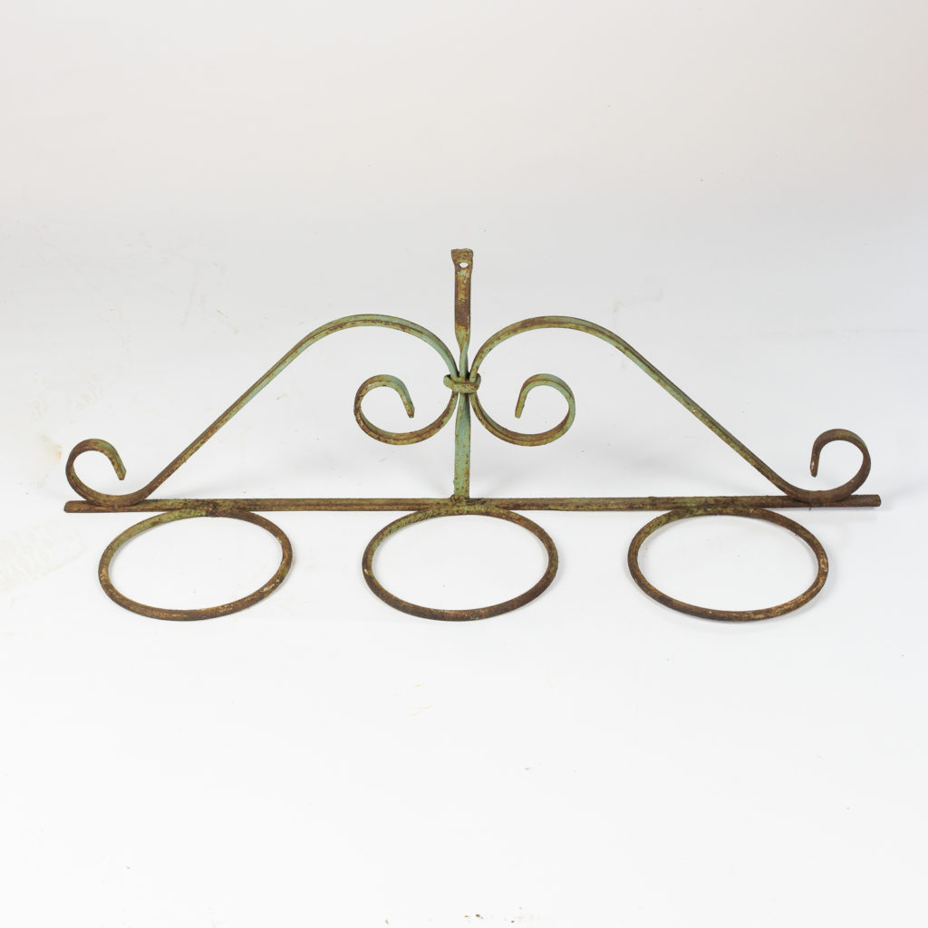 Wrought iron plant pot mount,-0