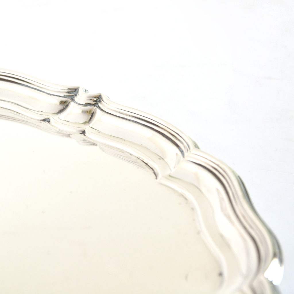 A George V sterling silver salver,-94296