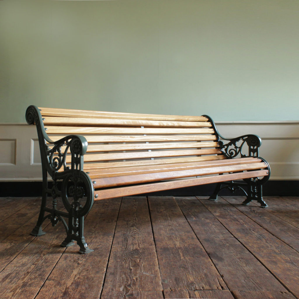 Cast iron garden bench