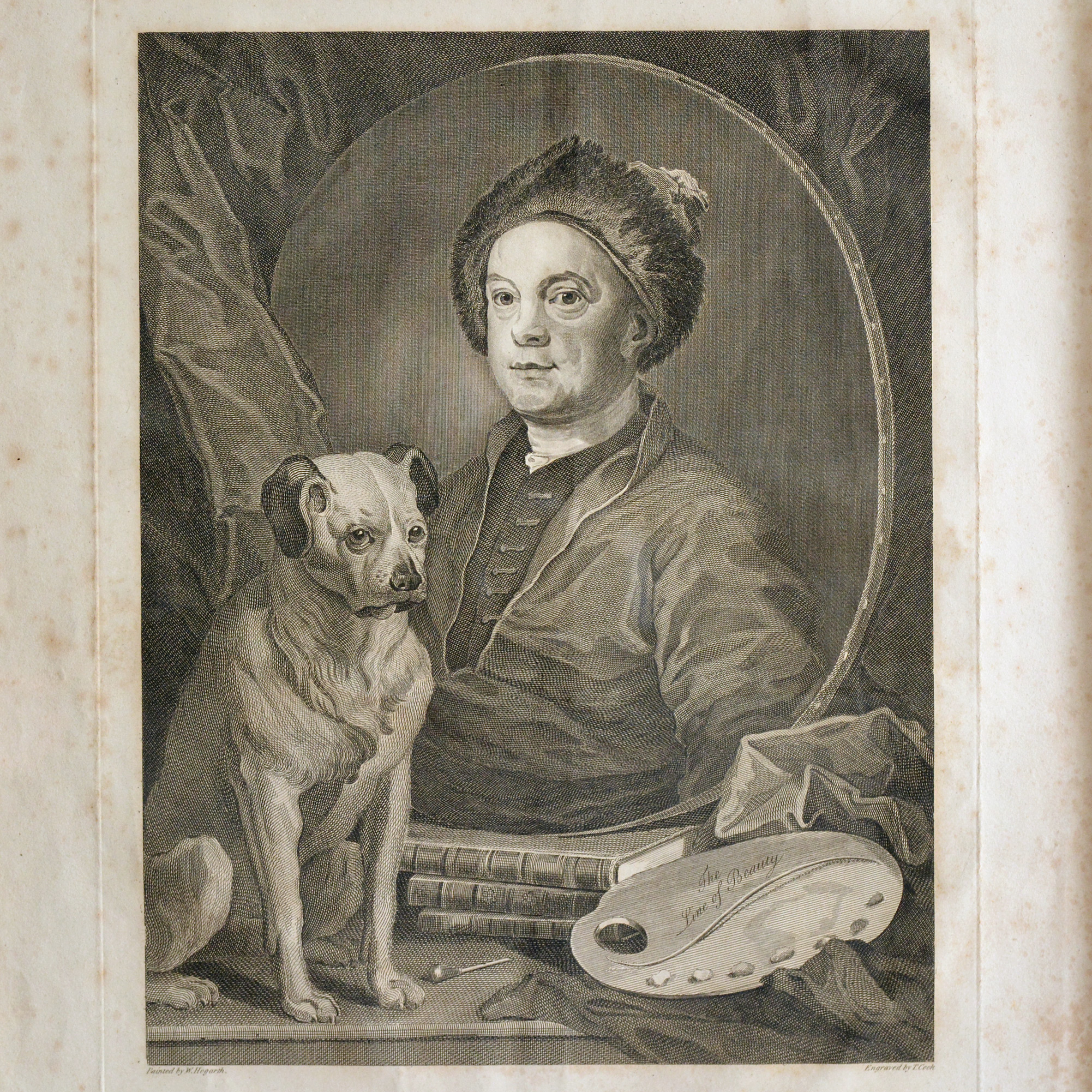Hogarth self sale portrait with pug