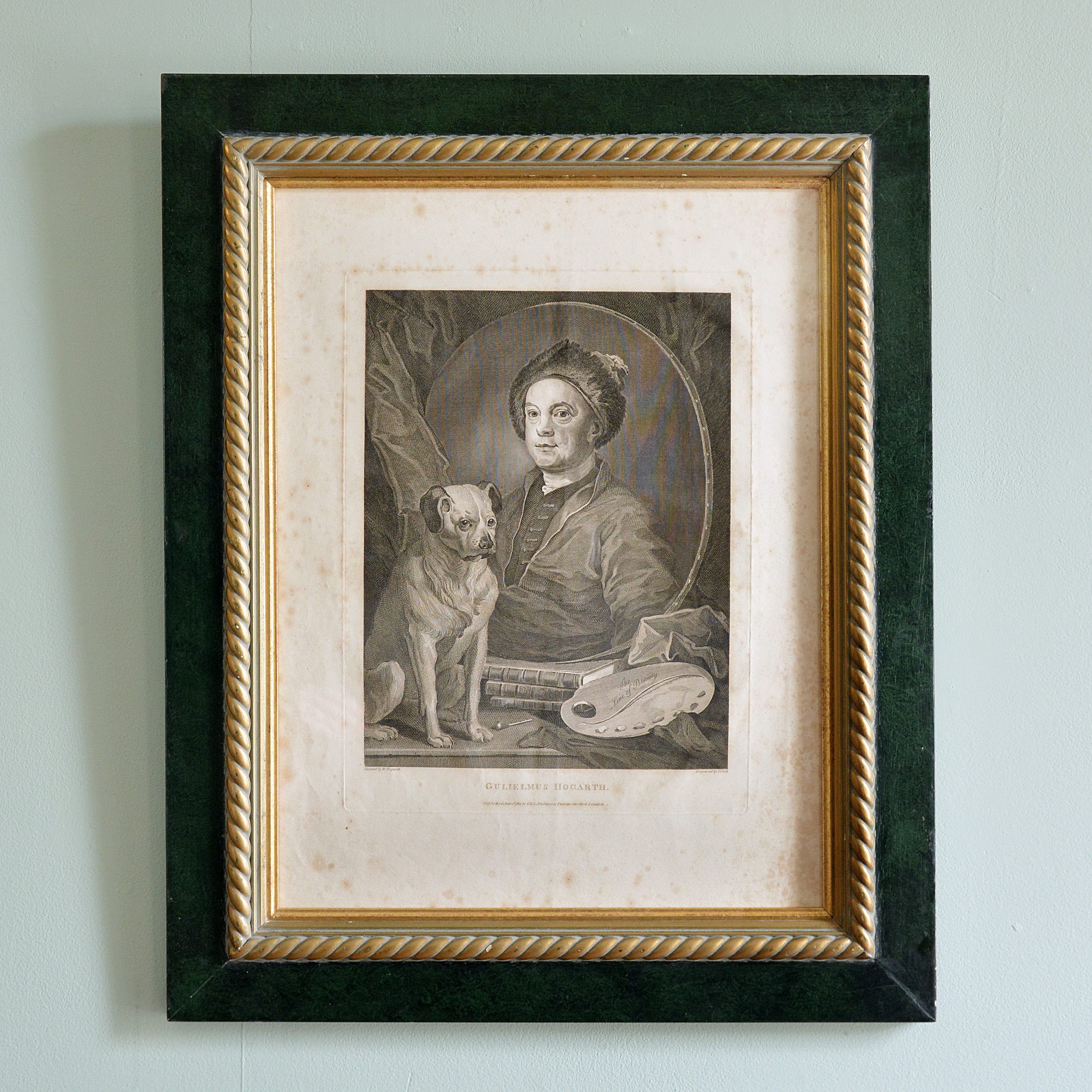 Hogarth self sales portrait with pug