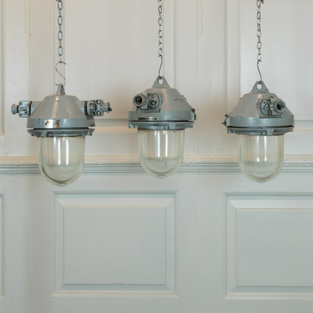 Teal top industrial pendant lights,-0