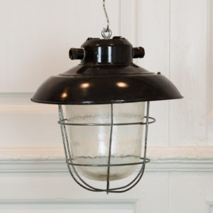 Industrial caged pendant lights, -0