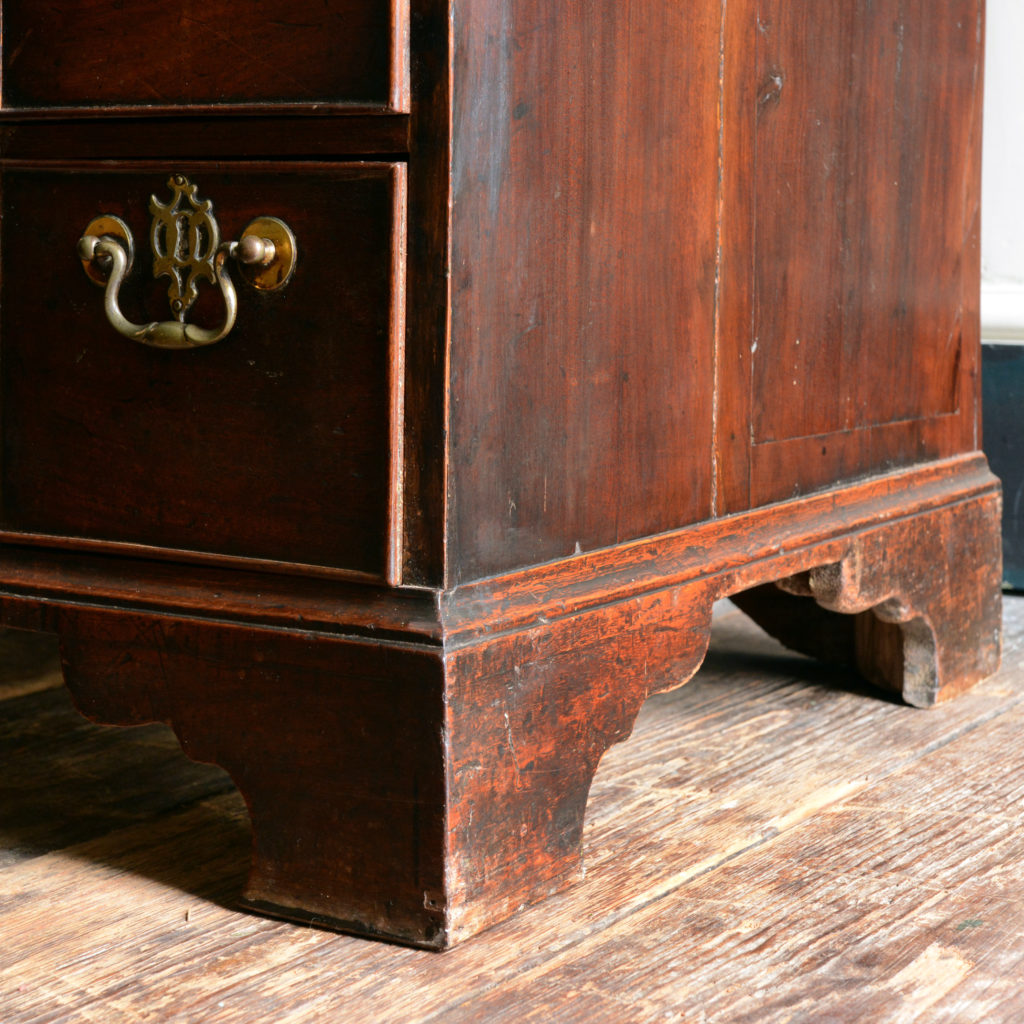 A George II mahogany kneehole desk,-96016