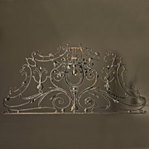 Wrought iron overdoor