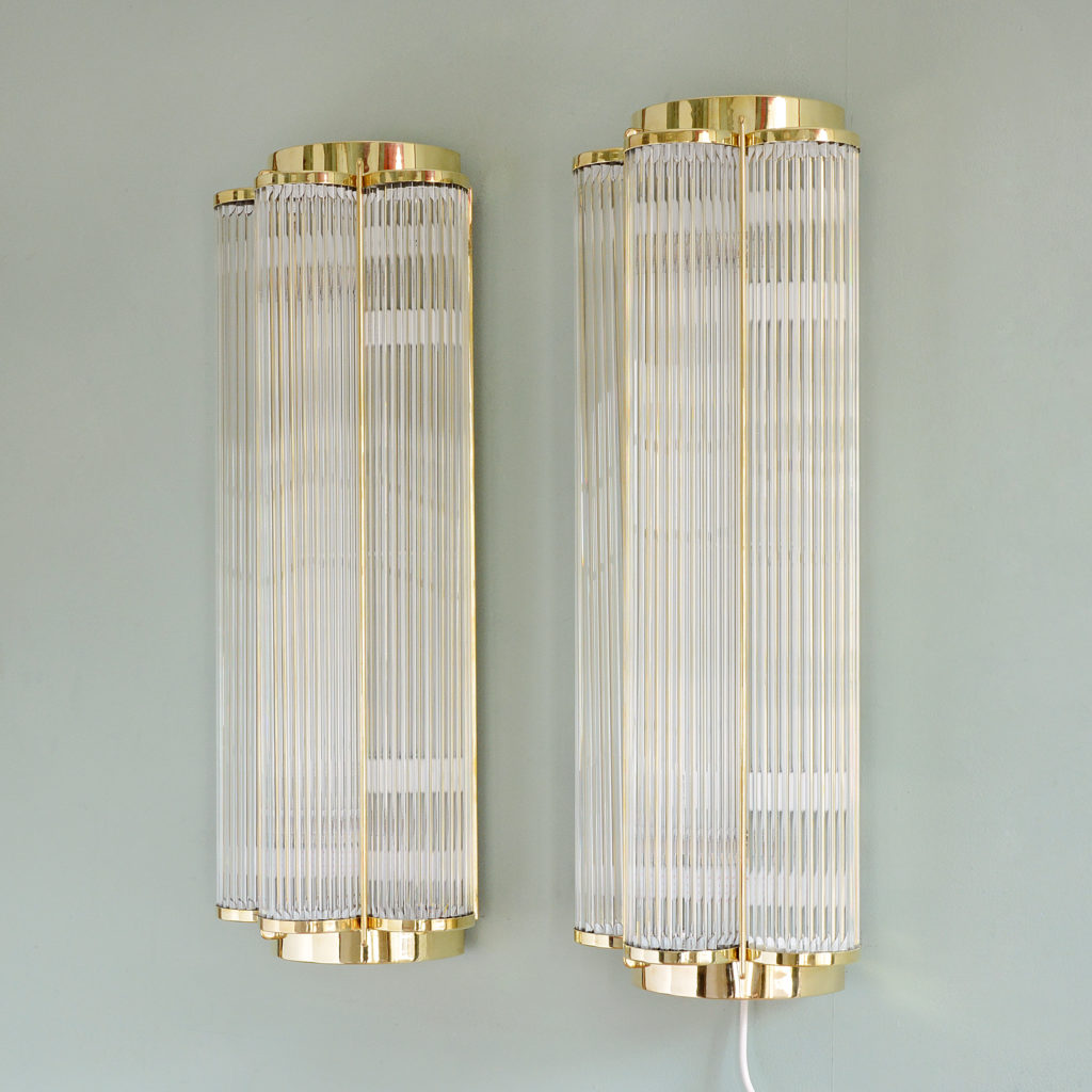 Pair of Art Deco style wall lights,-97166