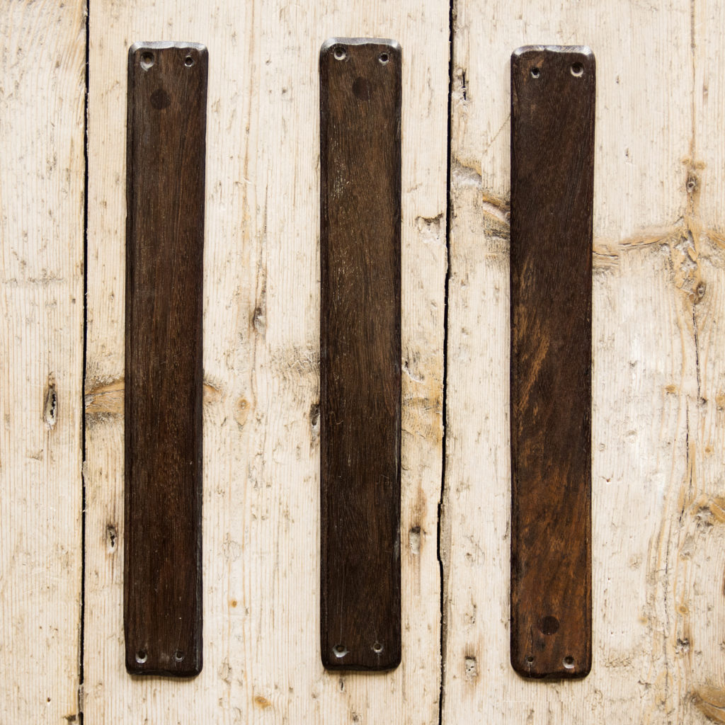 Ebony door fingerplates