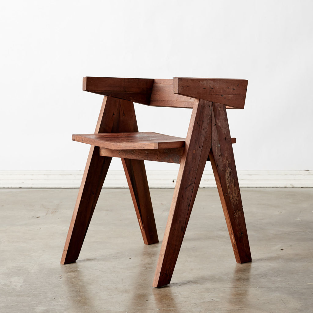 A 'GO' chair with reclaimed Burmese teak, -0