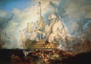 Turner, The battle of Trafalgar 1822