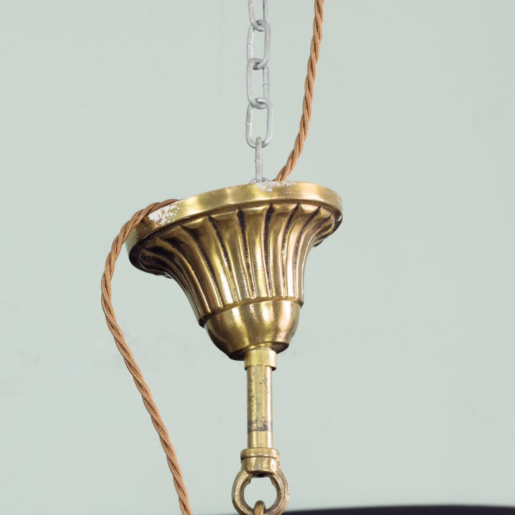 An eight branch iridescent Swarovski crystal chandelier,-99492