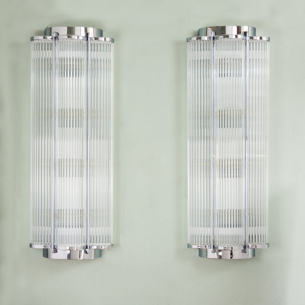Pair of Art Deco style wall lights,-0