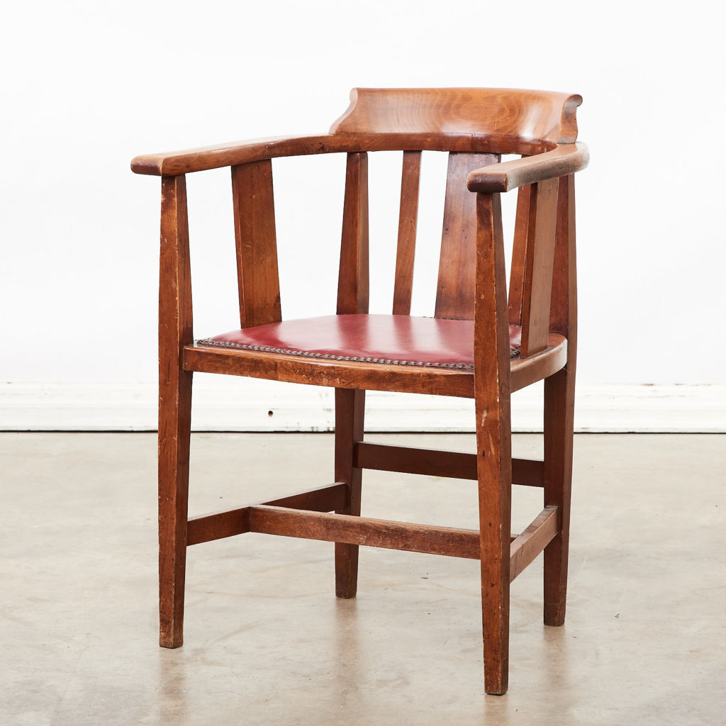 Stained beech tub chairs,-0