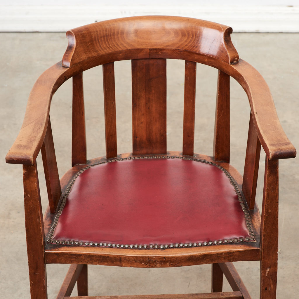 Stained beech tub chairs,-99935