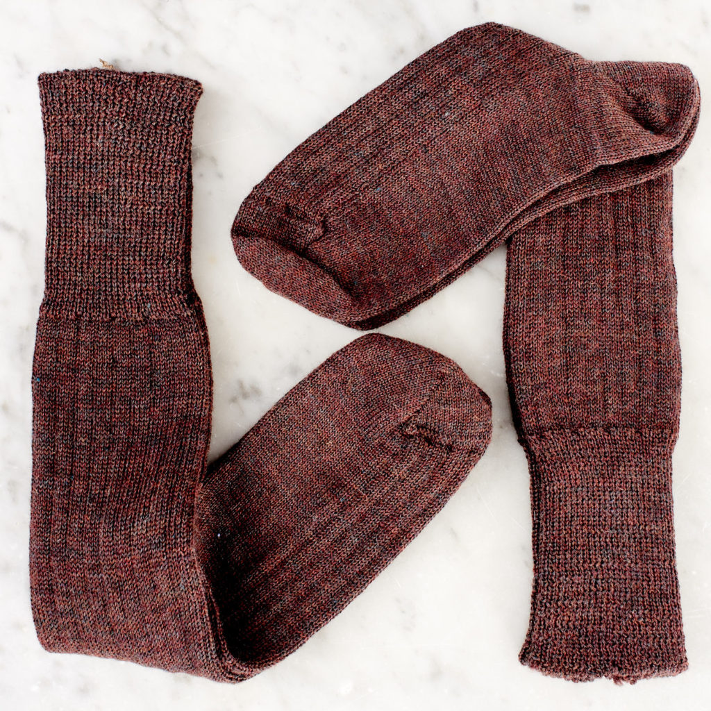 A pair of woollen socks,-101229