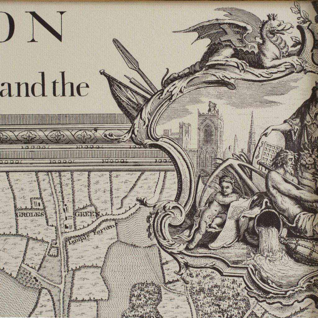 The environs of London in 1746. Impressive sixteen sheet set. -101981