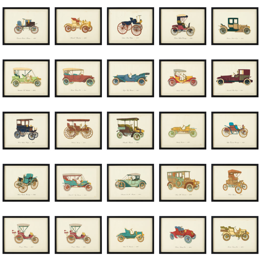 Original 'Gallery of the American Automobile' Screenprint,-102947