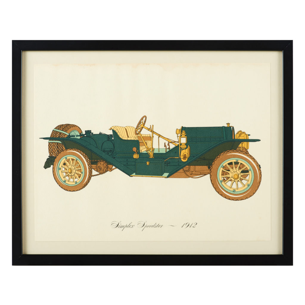 Original 'Gallery of the American Automobile' Screenprint,-0