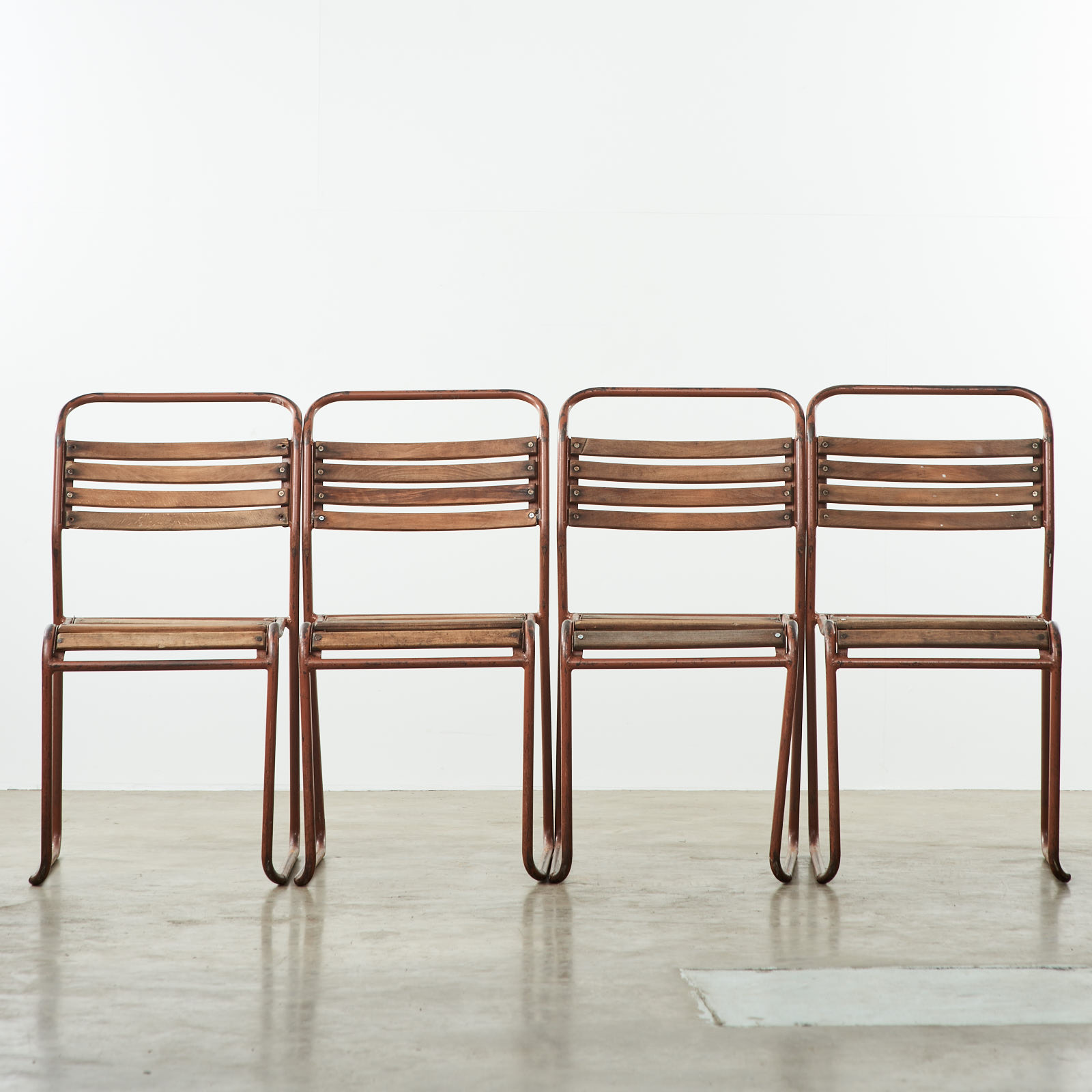 PEL tubular steel stacking chair LASSCO England s prime