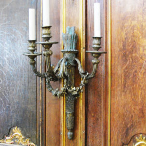 Gilt bronze wall-light