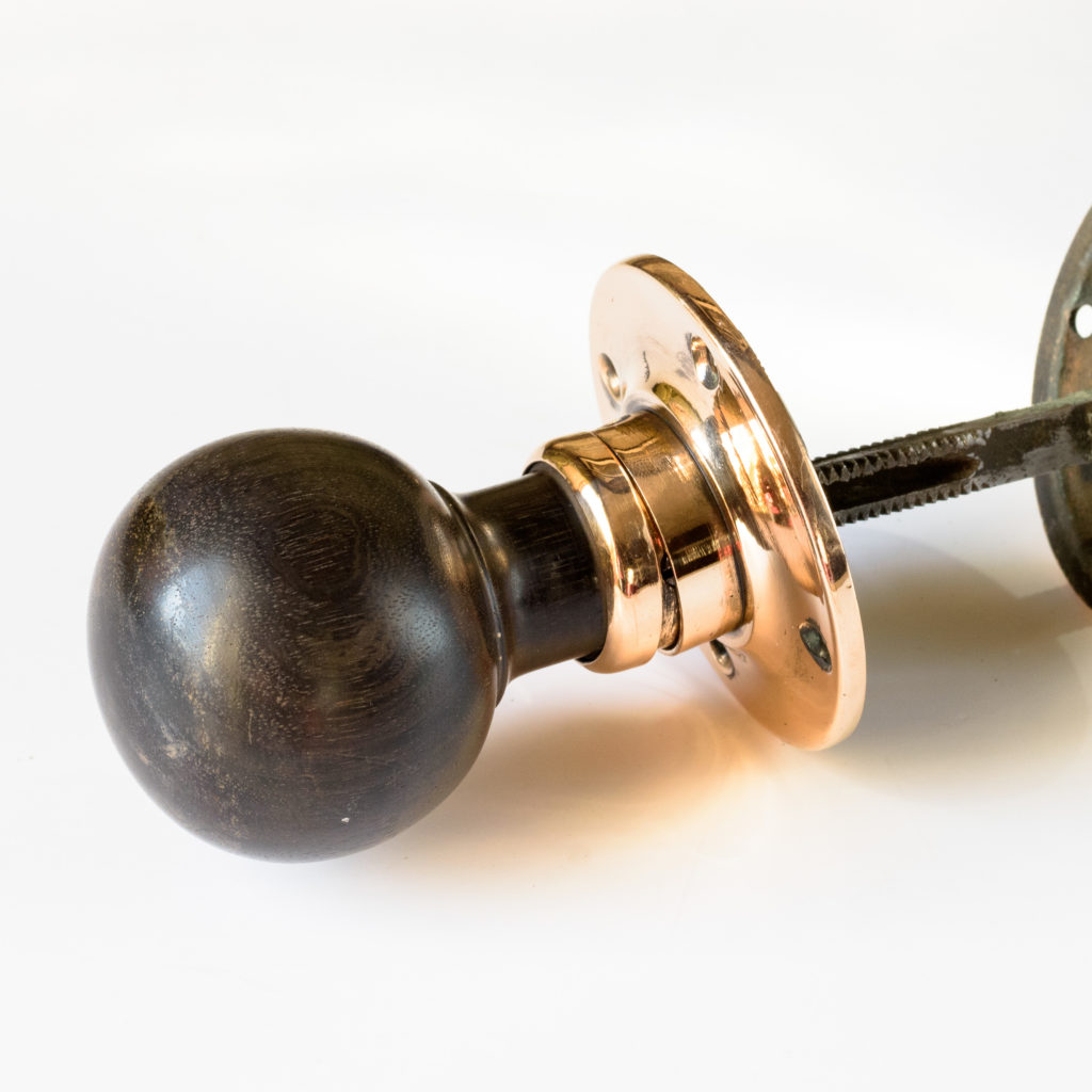 1920s spherical ebony door knobs,-103448