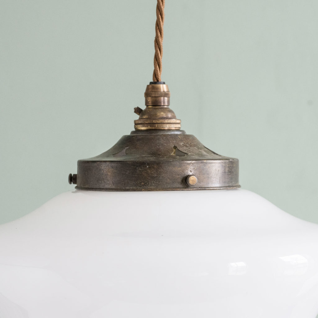 Edwardian opaline pendant light,-103922