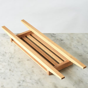 An Oak bath tidy,-0