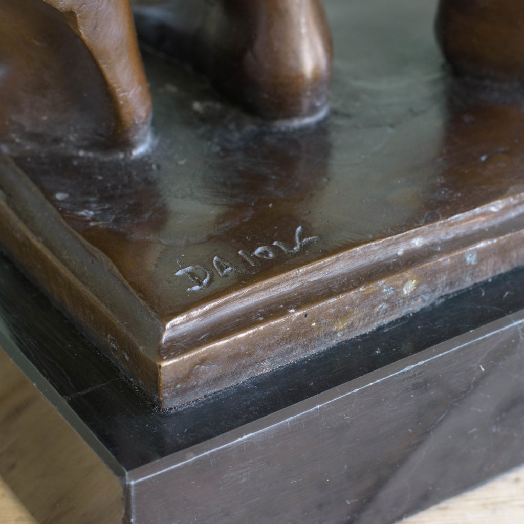 Bronze of Virgil holding a copy of the Aeneid,-103521