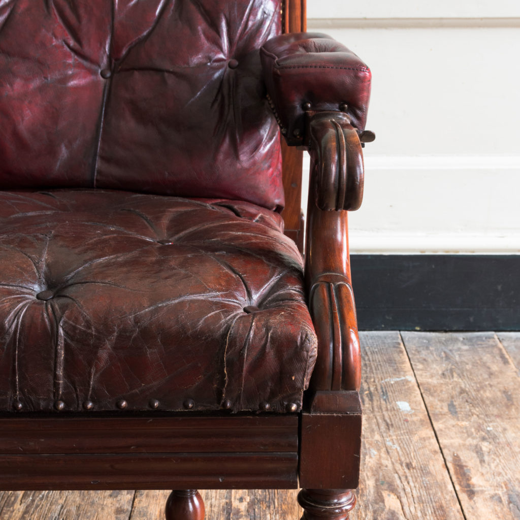 William IV mahogany reclining reading chair,-103529