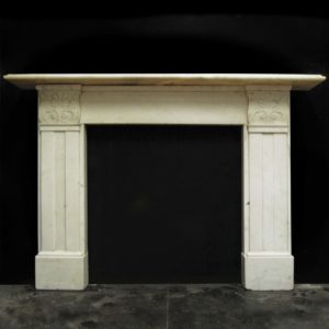 A William IV statuary white marble chimneypiece-0