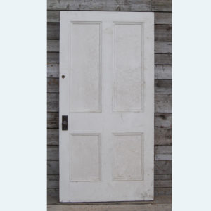 A four paneled pine door