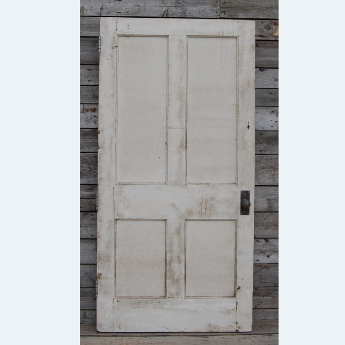 A four paneled pine door
