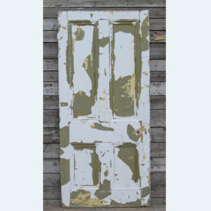 A four paneled pine door