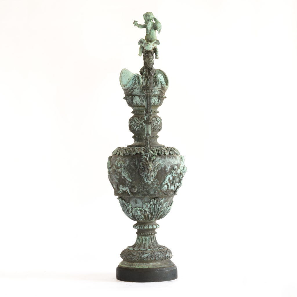 French mid-nineteenth century bronze ewer,-106172