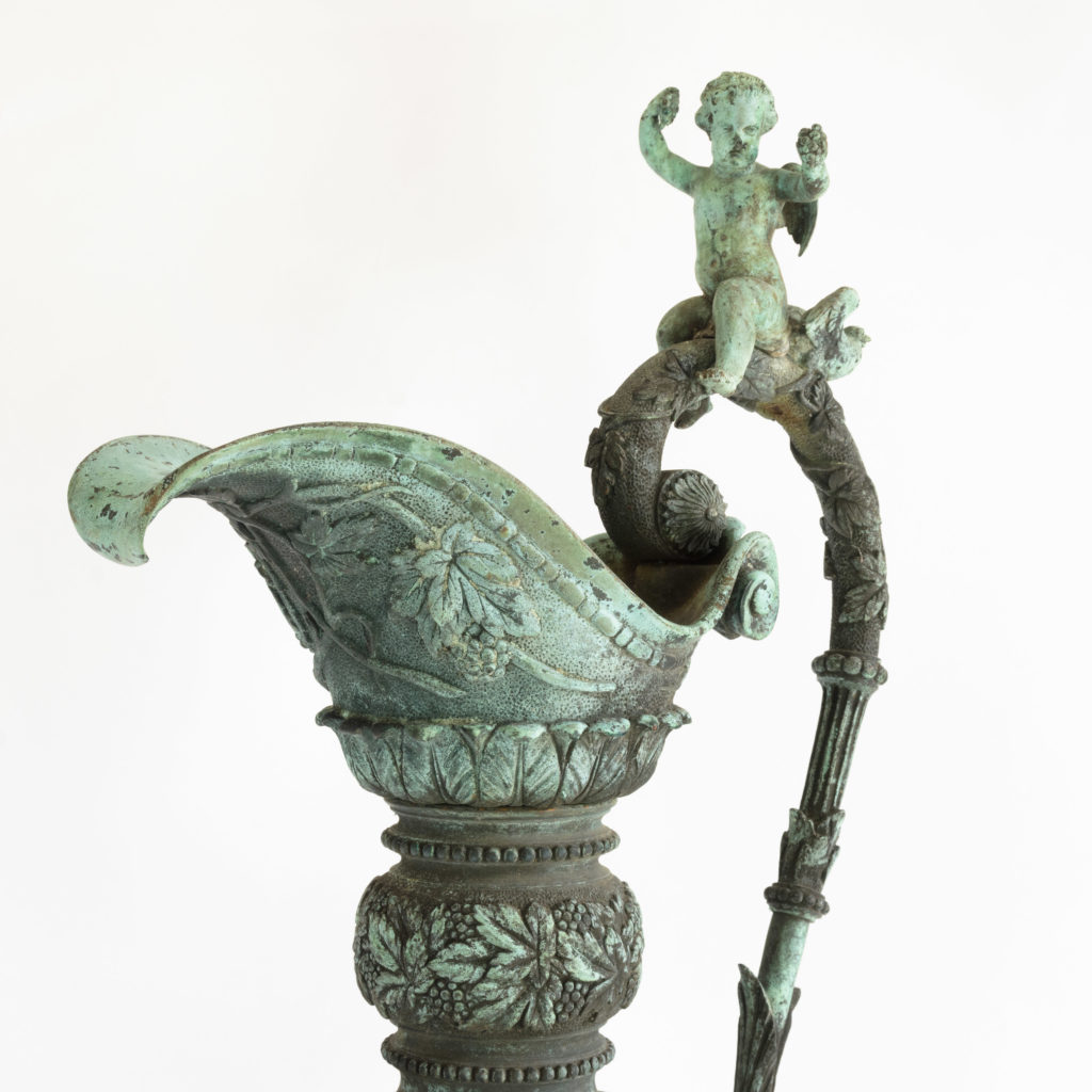 French mid-nineteenth century bronze ewer,-106166