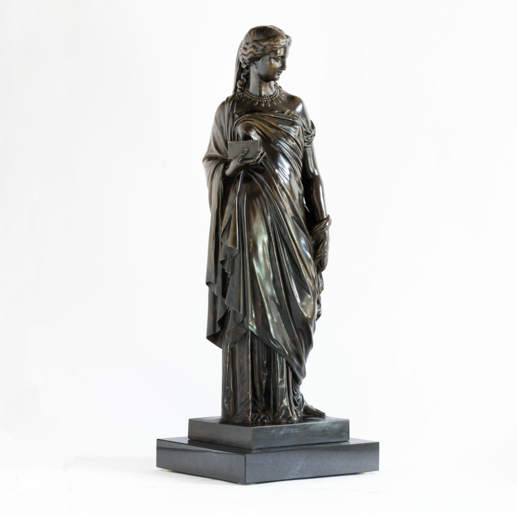 French mid-nineteenth century bronze of Pandora, -0