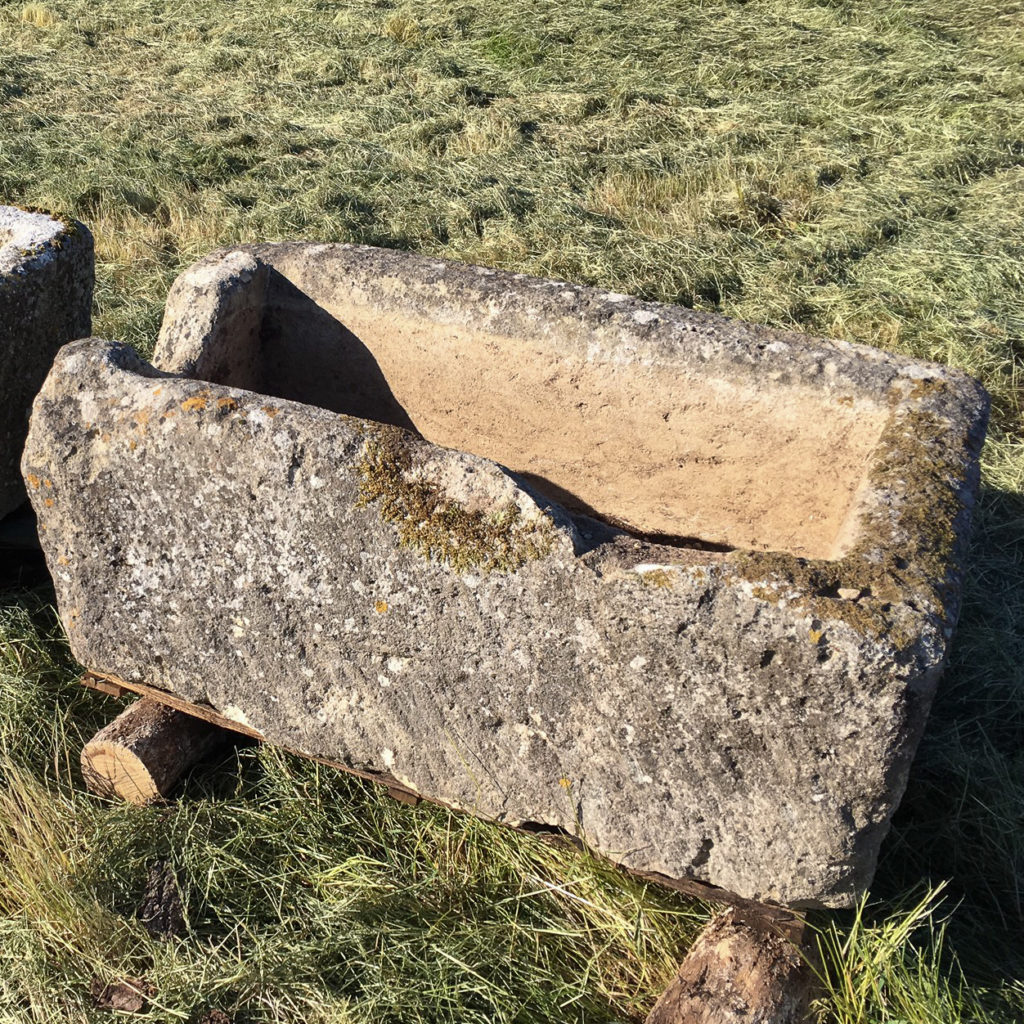 Large French limestone trough,-106780