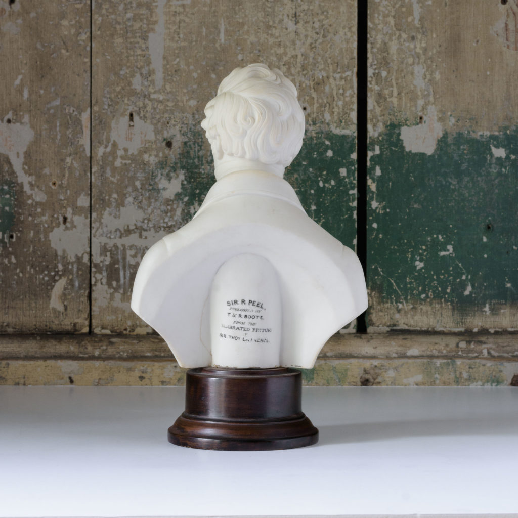 Parian bust of Sir Robert Peel,-106610