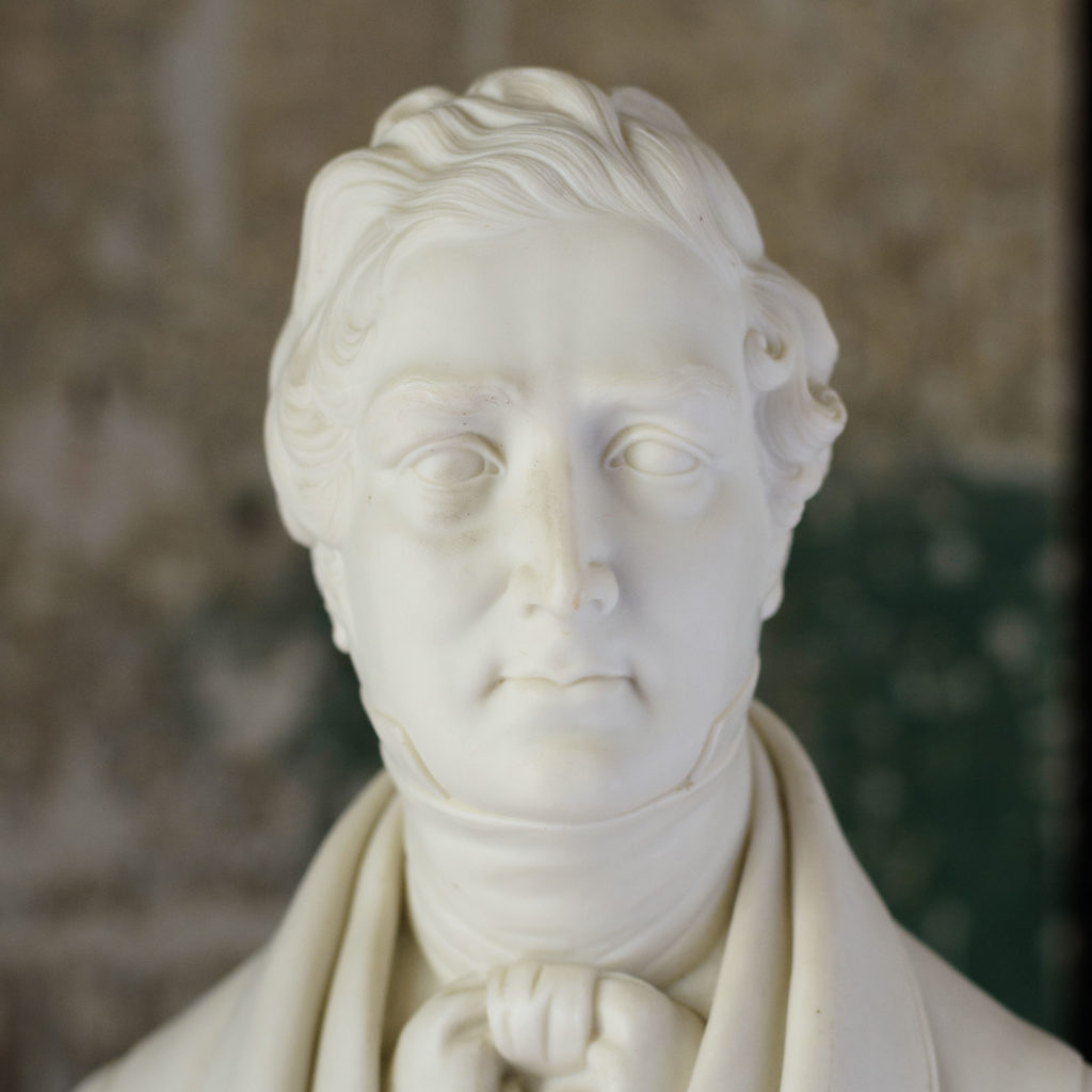 Parian bust of Sir Robert Peel,-106602