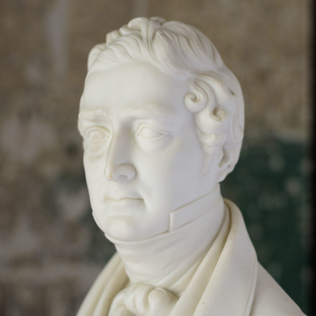 Parian bust of Sir Robert Peel,-106604