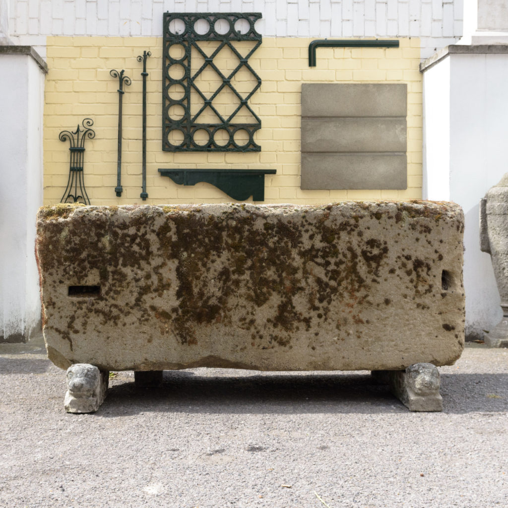 Substantial early nineteenth century stone trough,-0