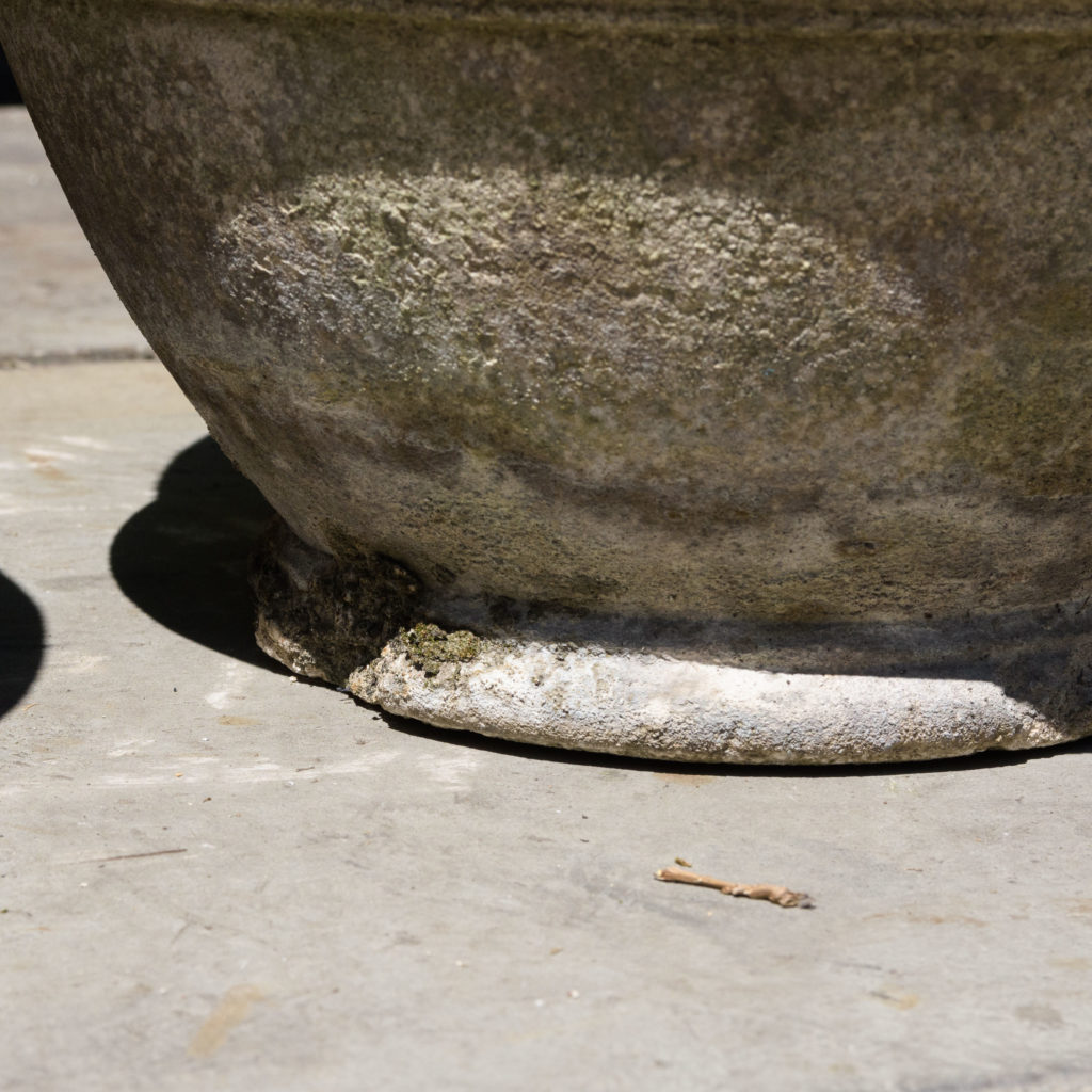 Pair of reconstituted stone garden planters,-106963