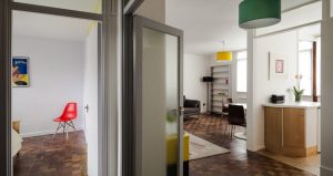 An enhanced hardwood floor in Romney Court Hampstead