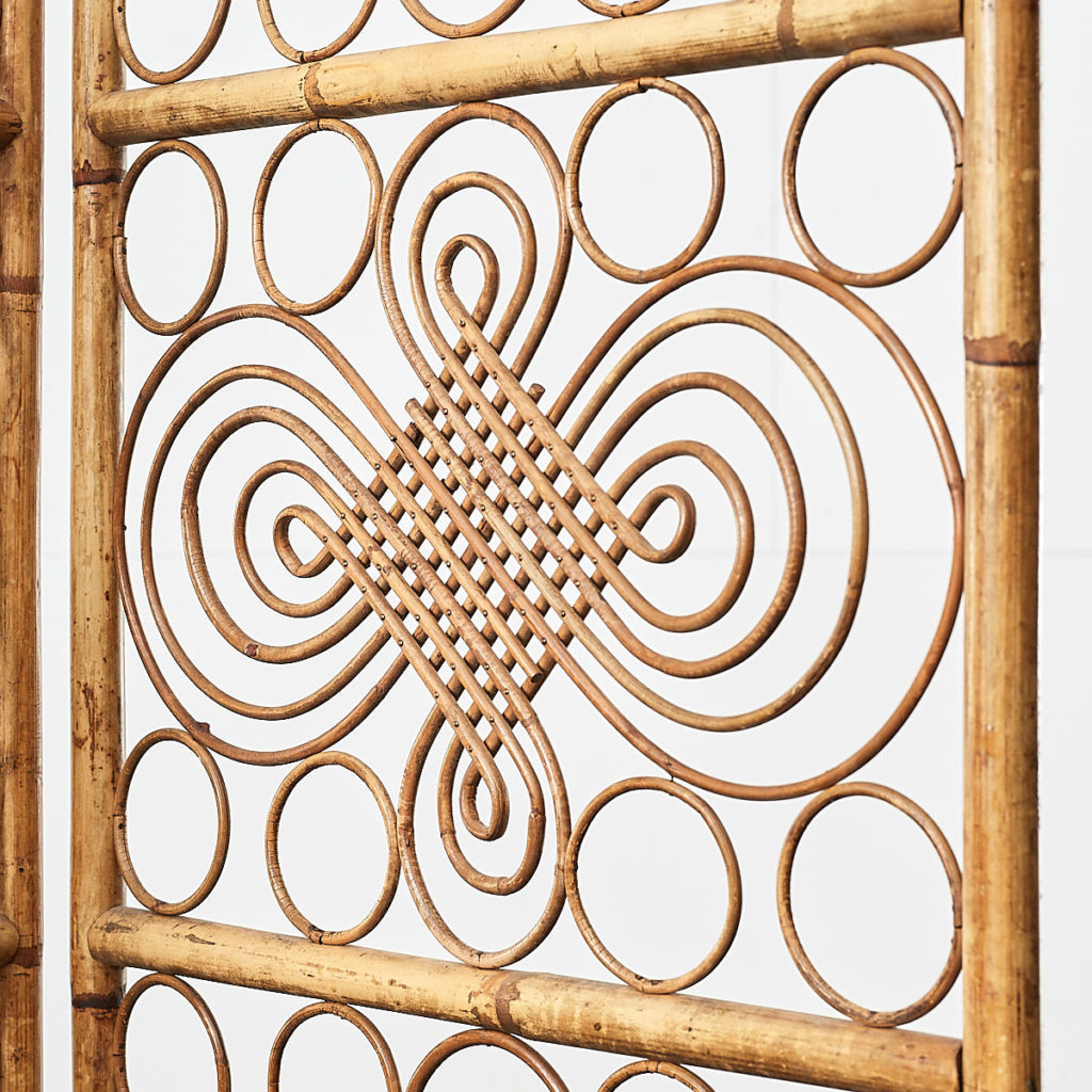 Antique rattan conservatory screen, -109014