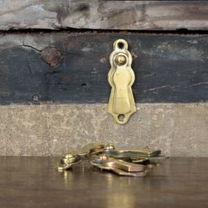 Late nineteenth century brass escutcheons,-0